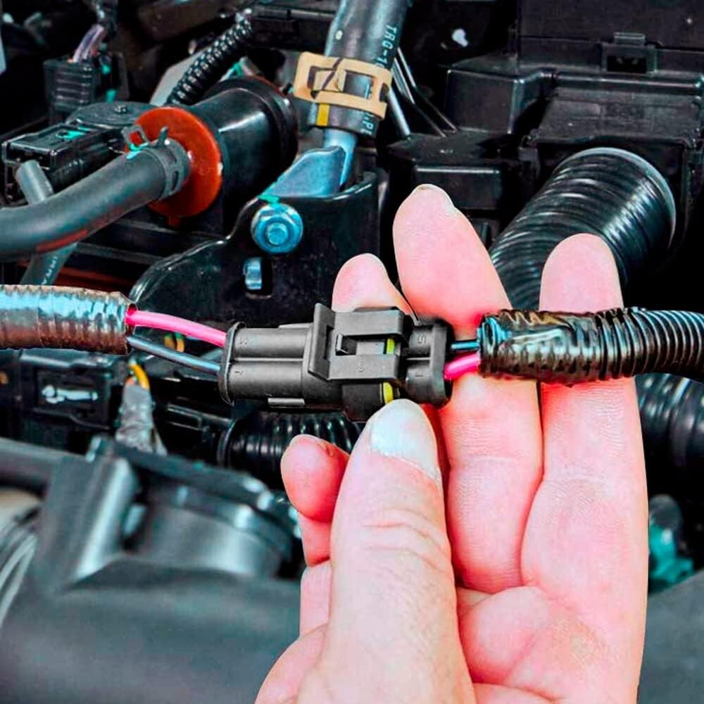 Complete 43-Kit Automotive Connector Set with Ratcheting Wire Crimping Tool