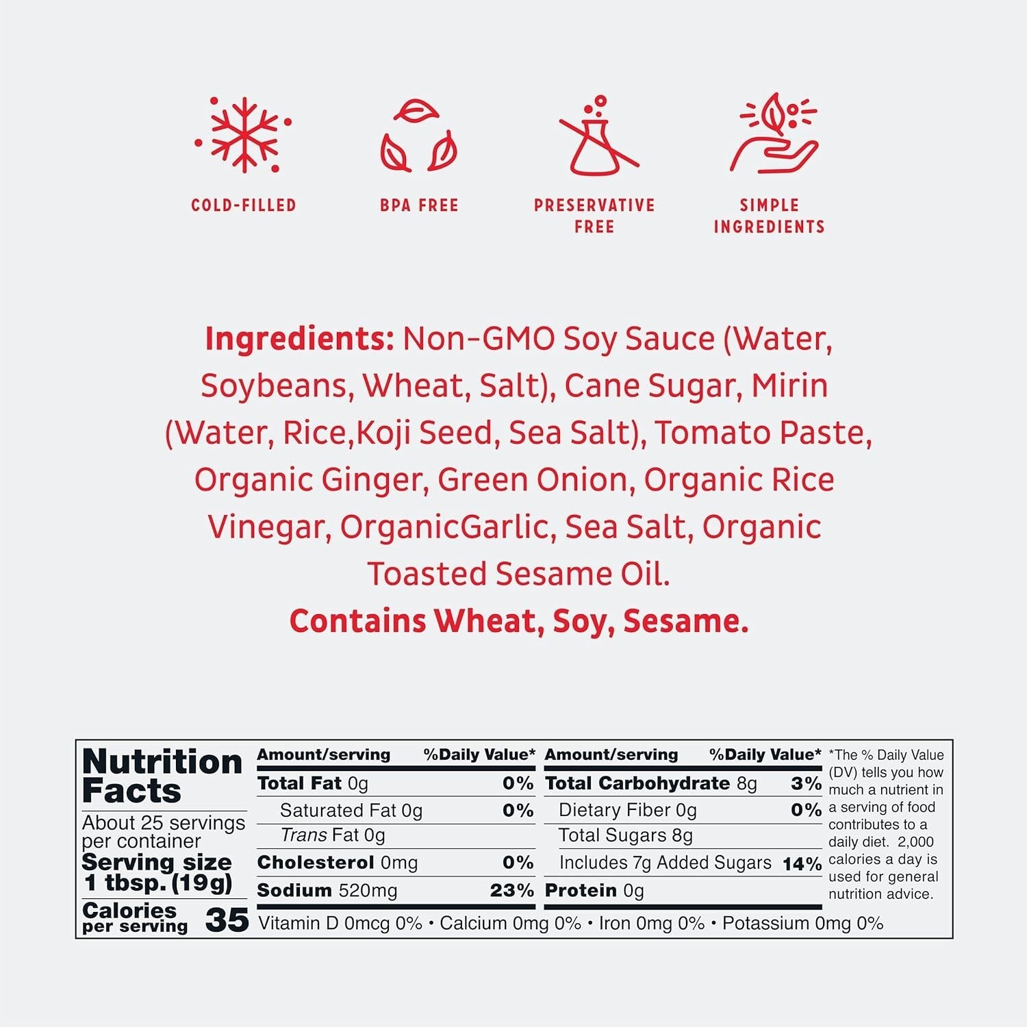 Original Japanese BBQ Sauce - Half Gallon, GMO-Free & Fresh Cold-Filled Flavor