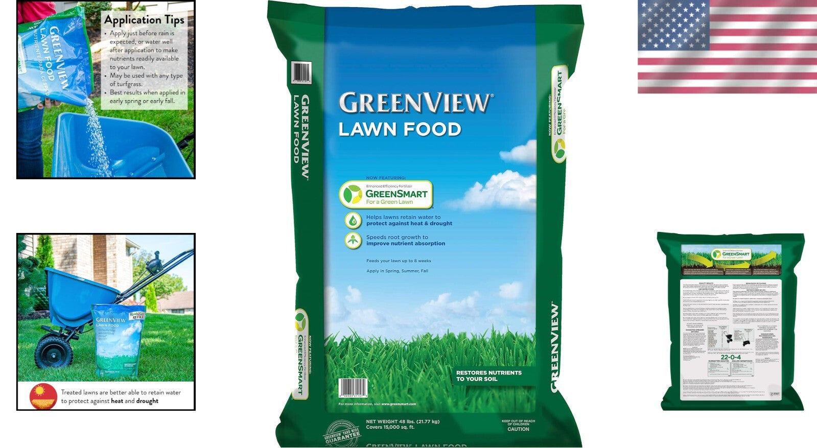 Multi-Purpose Lawn Food - 48 lb. Granule Fertilizer Covers 15,000 sq. ft.