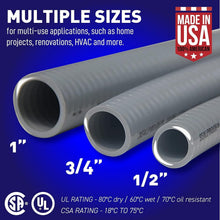 Load image into Gallery viewer, 100 Feet of Corrosion Resistant 1/2-Inch Liquid-Tight PVC Electrical Conduit