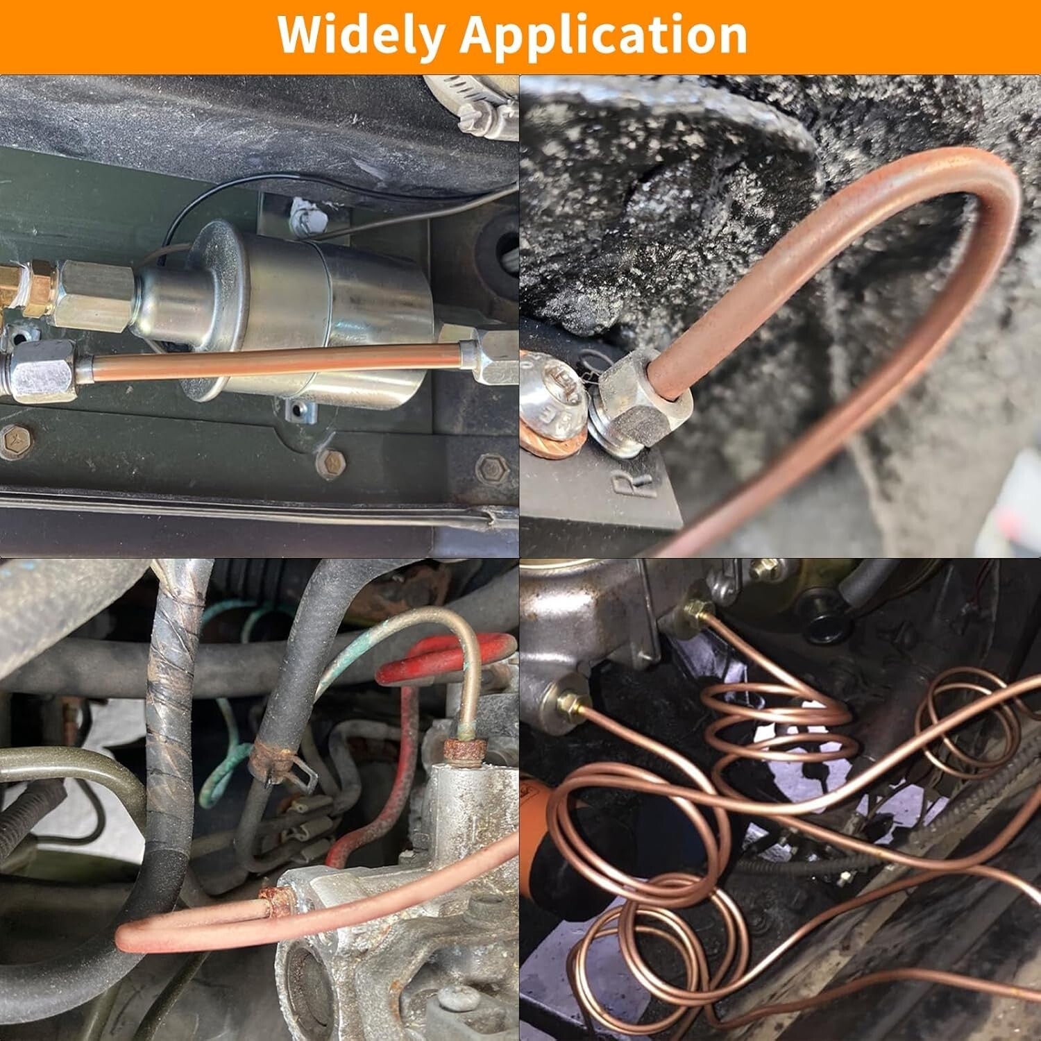 Durable 3/16" Brake Line Set with Flaring Tool & Complete Fittings Package