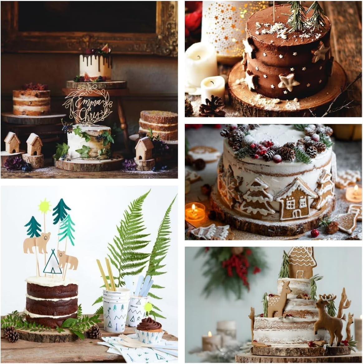 Set of 10 Versatile Wooden Discs - Ideal for DIY Crafts, Decor, and More!