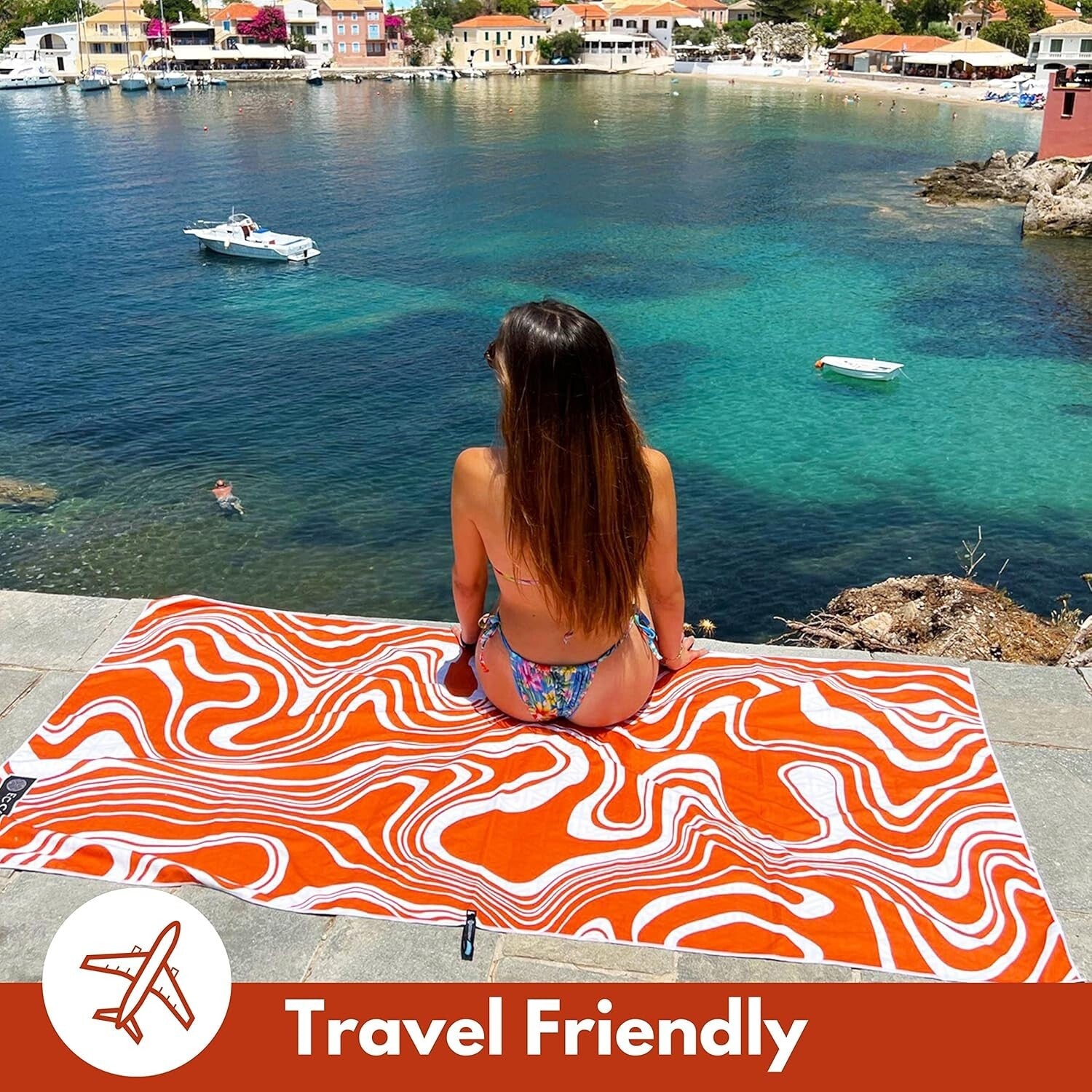 Ultimate Quick-Dry Microfiber Beach Towels - Sand-Free, Compact, Vibrant Colors