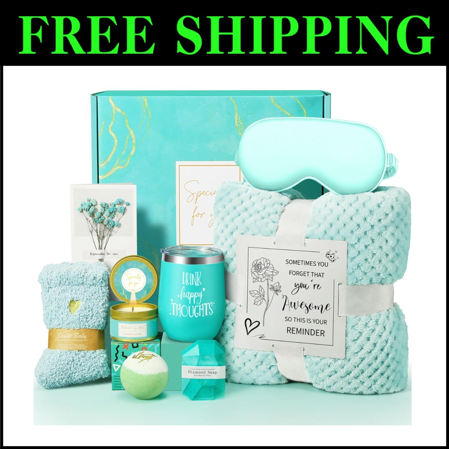 Pampering Gift Basket for Women - Ideal for Birthdays & Special Occasions