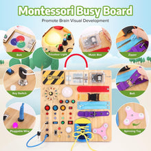Load image into Gallery viewer, All-in-One Montessori Busy Board for Kids 1-3 - Fun Educational Learning Tool