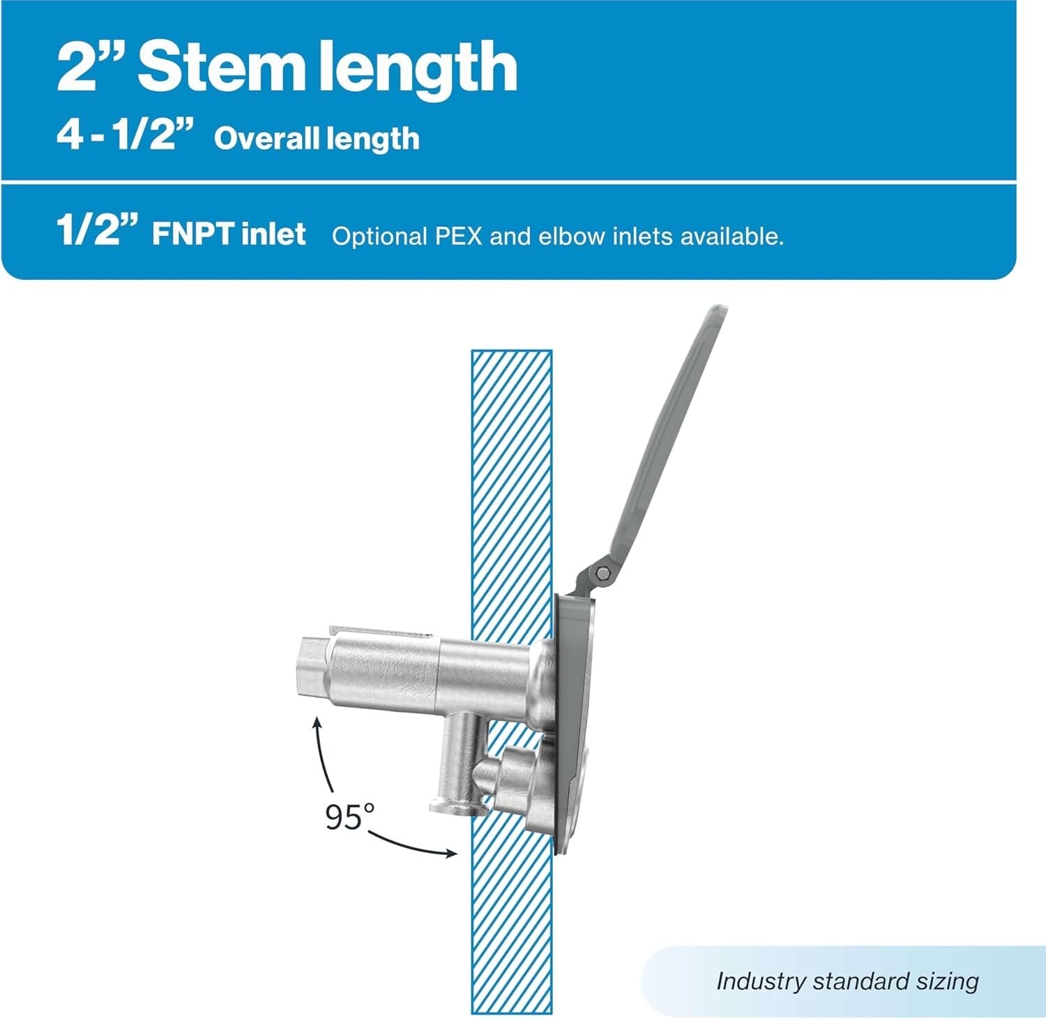 Elegant Garden Hydrant V2+ - Lead-Free, Frost-Proof Faucet with Quick Connection