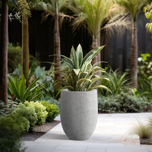 Load image into Gallery viewer, Large Round 21.7" Concrete Planter with Drainage for Stylish Indoor/Outdoor Use