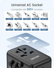 Load image into Gallery viewer, GaN III 65W Universal Travel Adapter - Fast Charging with USB &amp; USB-C Ports