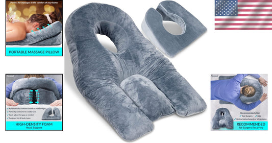 Ultimate Face Down Pillow for BBL & Eye Surgery Recovery - Shredded Memory Foam