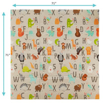 Load image into Gallery viewer, Portable 71"x71" ABC Padded Play Mat - Ideal for Tummy Time &amp; Growing Minds