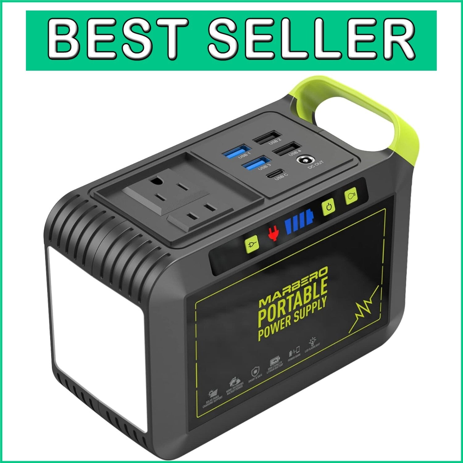 88Wh Portable Power Station with 120W Output - Ideal for Camping & Emergencies