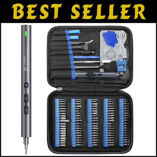 Portable Cordless Screwdriver Set with 100 Bits and Magnetic Tip - Handy Tool