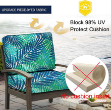 Load image into Gallery viewer, Waterproof Tropical Leaf Cushion Slipcovers Set of 4 - Outdoor Chair Protection