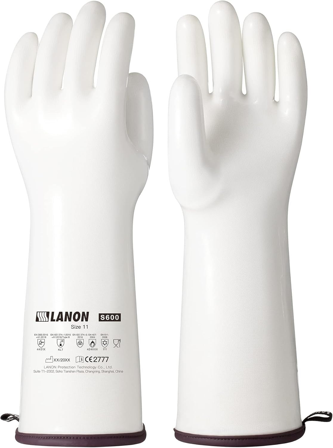 Extra Long 15" Silicone Oven Gloves with CoralAir Liner - Food Grade Safety