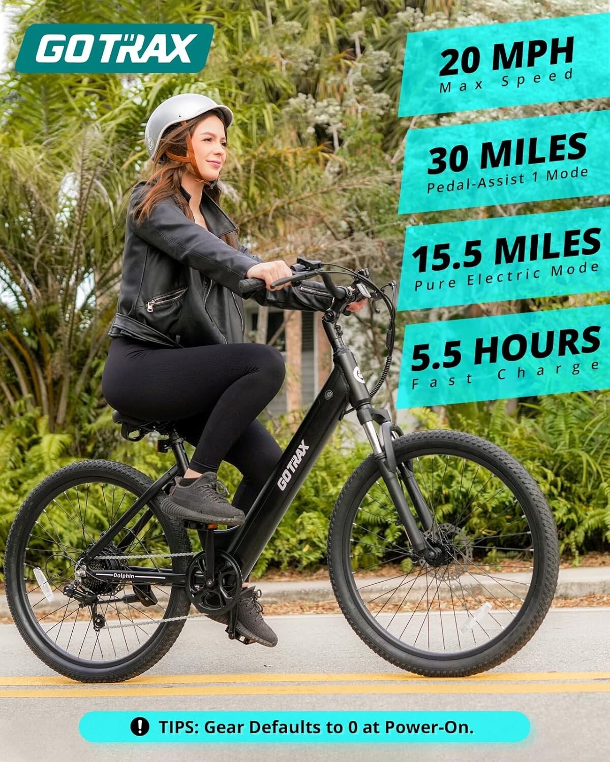 Electric City Bike with 5 Pedal-Assist Levels & 7-Speed for Urban Adventures