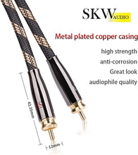 Load image into Gallery viewer, Resistant 2RCA Male to Male Braided Audio Cable - 1.5M Length Quality Assured