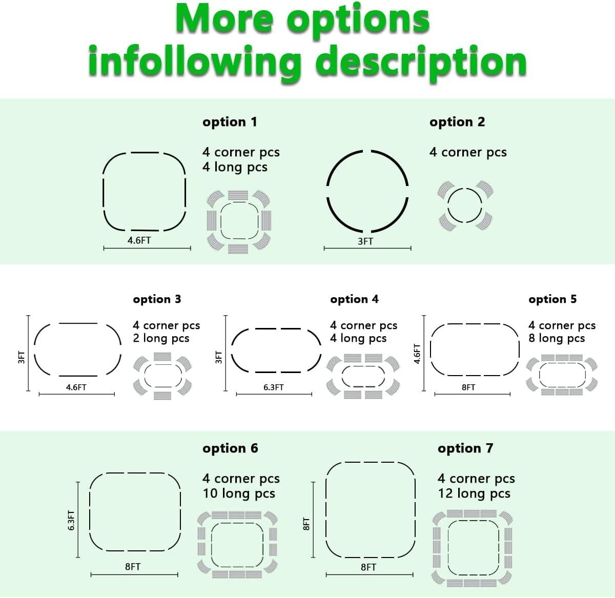 Customizable 2 Pcs Galvanized Raised Planter Box - Vegetable and Flower Support