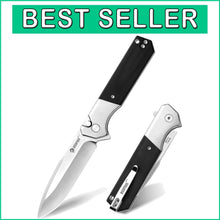 Load image into Gallery viewer, EDC Tactical Knife: 3.48" Blade with Button Lock &amp; G10 Handle for Men &amp; Women