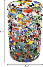 Load image into Gallery viewer, Unique 14 oz Multicolor Drinking Glasses - Eco-Friendly, Lead-Free &amp; Reusable