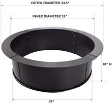 Load image into Gallery viewer, Versatile Alloy Steel Fire Ring - Perfect for Outdoor Fire Pits &amp; Gatherings