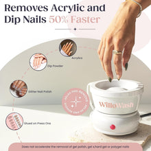Load image into Gallery viewer, Compact Willowash Nail Soaking Bowl - Effortless Dip Powder &amp; Acrylic Removal