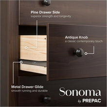 Load image into Gallery viewer, Elegant 5-Drawer Chest in Espresso - Durable &amp; Versatile Furniture for Any Room