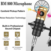 Load image into Gallery viewer, Professional Podcast Bundle with Noise Reduction Mic and Adjustable Arm Stand