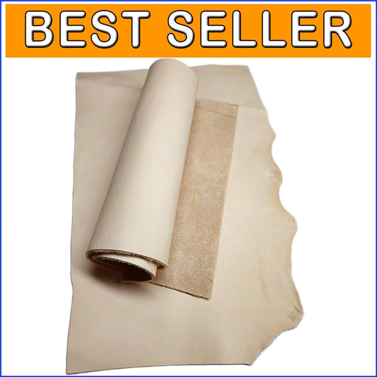 1 LB Veg Tan Leather - Large Pieces and Scraps for Elegant Handcrafted Projects