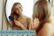 Load image into Gallery viewer, Handmade German Hair Brush: Oval with Wild Boar Bristles for Smooth, Shiny Hair
