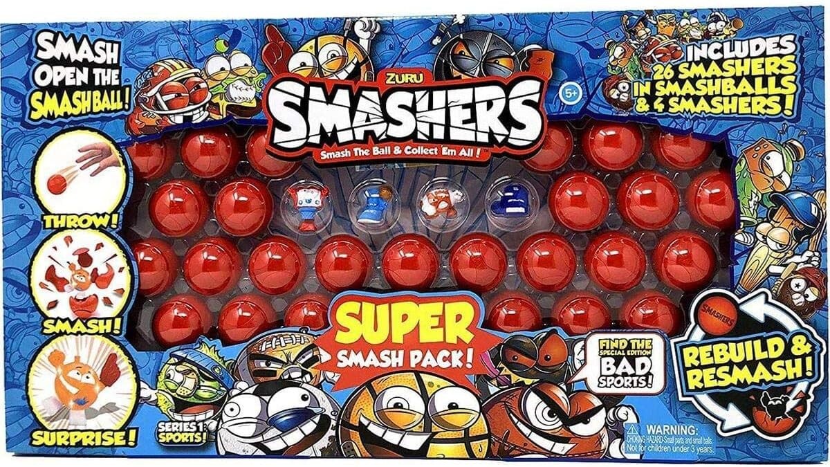 Exclusive Smashers Super Pack - 30-Piece Smashballs & Sports Collectibles