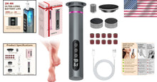 Load image into Gallery viewer, 9-Speed Electric Foot File with Sandpaper Discs - Ideal Valentine's Gift