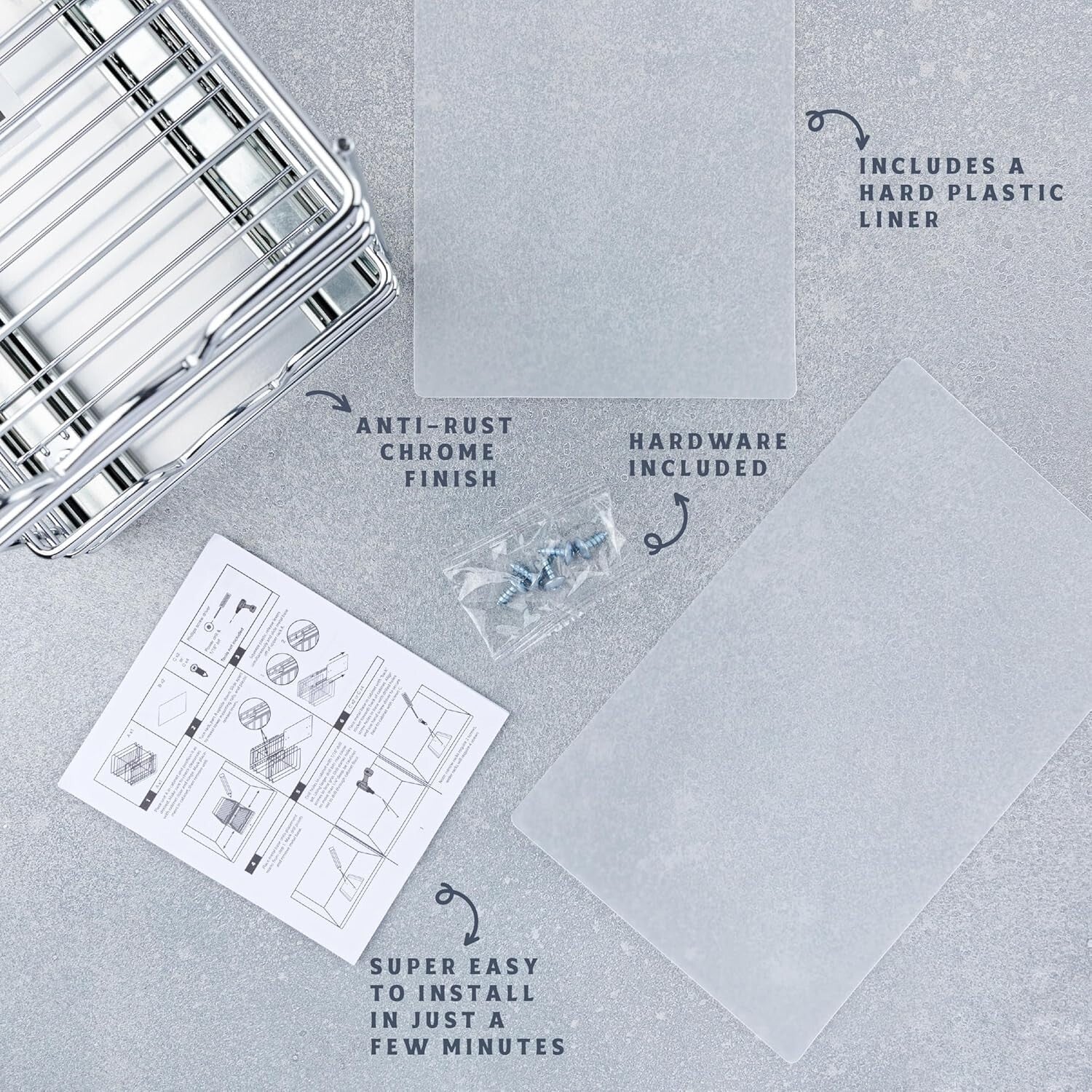 Organize Spices Effortlessly with Heavy-Duty Pull-Out Rack, Lifetime Limited