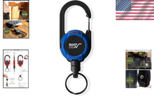 Load image into Gallery viewer, Modern Magnetic Retractable Key Holder with Carabiner - Compact 25.5” Design