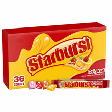 Load image into Gallery viewer, Classic Soft Fruit Chews Candy Bulk Box with Strawberry &amp; Cherry - 36 Packs