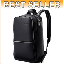 Load image into Gallery viewer, Modern Classic Leather Backpack for 14.1" Laptops - Lightweight &amp; Organized