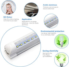 Load image into Gallery viewer, Versatile 4FT LED Tube Lights: 10-Pack, 40W, 6500K - Ideal for Garage &amp; Office