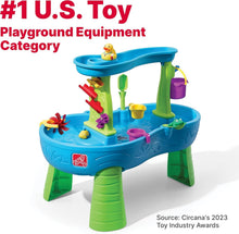 Load image into Gallery viewer, Durable Toddler Water &amp; Sand Table with Rain Shower &amp; Slides for Summer Fun
