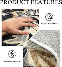 Load image into Gallery viewer, Luxurious 2x6 Floral Paisley Runner Rug - Soft, Non-Slip &amp; Machine Washable