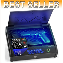 Load image into Gallery viewer, Biometric Gun Safe with LCD Display for Quick Access – Compact Handgun Security