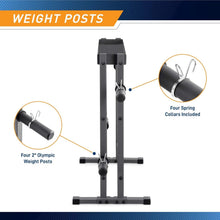 Load image into Gallery viewer, Elegantly Designed 3-Tier Weight Rack with Rubber Caps for Home Fitness