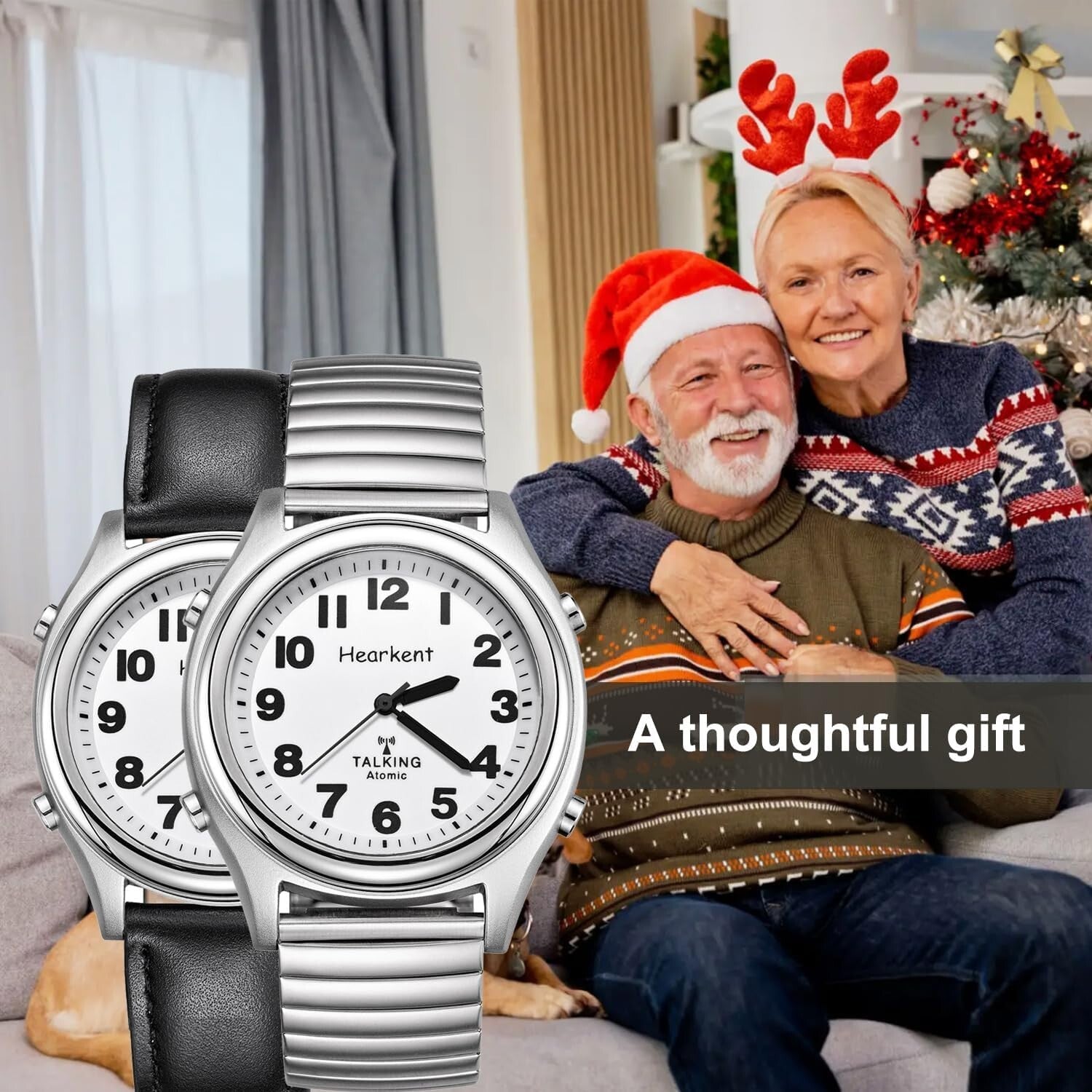 Large Display Talking Watch with Alarm - Ideal for Seniors and Blind Individuals