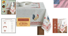 Load image into Gallery viewer, Geometric Pattern Tablecloth - 60 x 108 Inches Cotton Rectangle for Dining Room