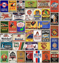 Load image into Gallery viewer, Nostalgic 35-Piece Metal Sign Collection for Kitchen, Bar, and Garage