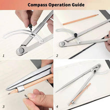 Load image into Gallery viewer, Alloy Steel 40-Inch Compass for Geometry &amp; Woodworking - Durable &amp; Portable