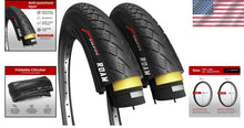 Load image into Gallery viewer, High-Quality 700x38c Foldable Bike Tires with Antipuncture Protection - 2 Pack