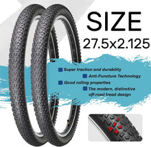Load image into Gallery viewer, Puncture-Resistant 27.5-Inch Mountain Bike Tire Set with Essential Accessories