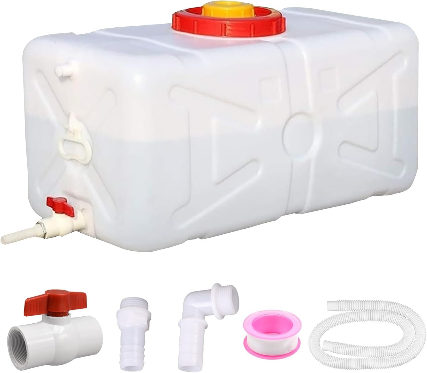 Food-Grade 12 Gallon Water Container with Spigot - Ideal for RVs & Emergency Use