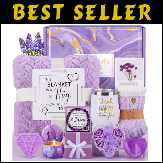 Elegant Relaxing Spa Gift Baskets for Women - Unique Self-Care Package