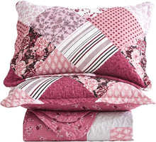 Load image into Gallery viewer, Elegant Floral King Bedspread Set - Lightweight &amp; Hypoallergenic, 3-Piece