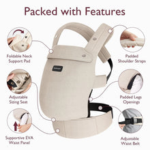 Load image into Gallery viewer, 3-in-1 Lightweight Baby Carrier with Lumbar Support - Ideal for Growing Babies